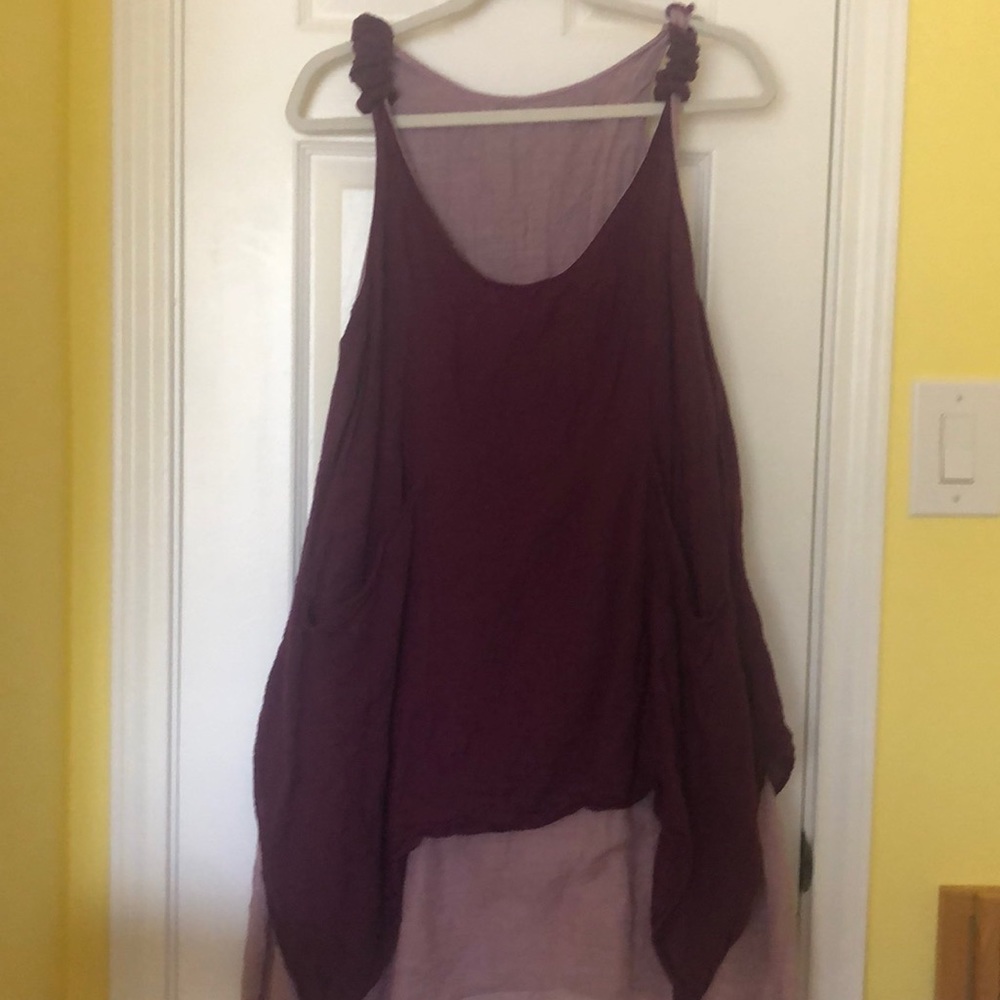 Oversized two tone dress